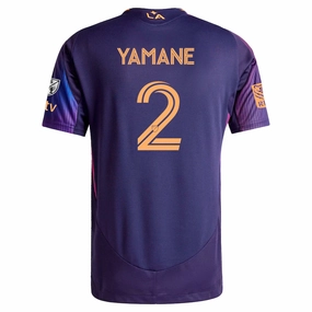 No Slip Grip Finish Breathable mesh adidas Miki Yamane LA Galaxy Authentic Away Jersey w/ MLS   Apple TV   RBC Sponsor 25/26 (Purple)
