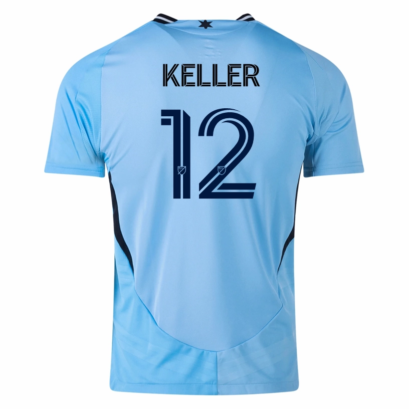 adidas Minnesota United Authentic Kipp Keller Away Jersey 25/26 (Zenith Blue) Non Binding Edgework Friction Free Zipper Guard
