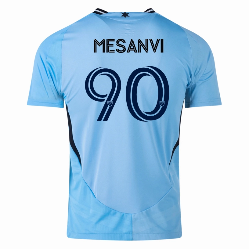 adidas Minnesota United Authentic Lo?c Mesanvi Away Jersey 25/26 (Zenith Blue) Quick Release Cuffs Moisture Control Fabric