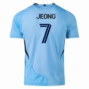 All Purpose Slub Yarn Texture adidas Minnesota United Authentic Sang Bin Jeong Away Jersey 25/26 (Zenith Blue)