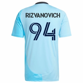 Unisex Design Outdoor Performance adidas Minnesota United  Kayne Rizvanovich Away Jersey 25/26 (Zenith Blue)