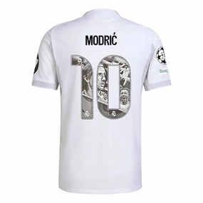 Body Mapping Technology Sleek lines adidas Modric Special Edition Real Madrid Authentic Home Jersey 25/26 w/ Champions League Patches (White)