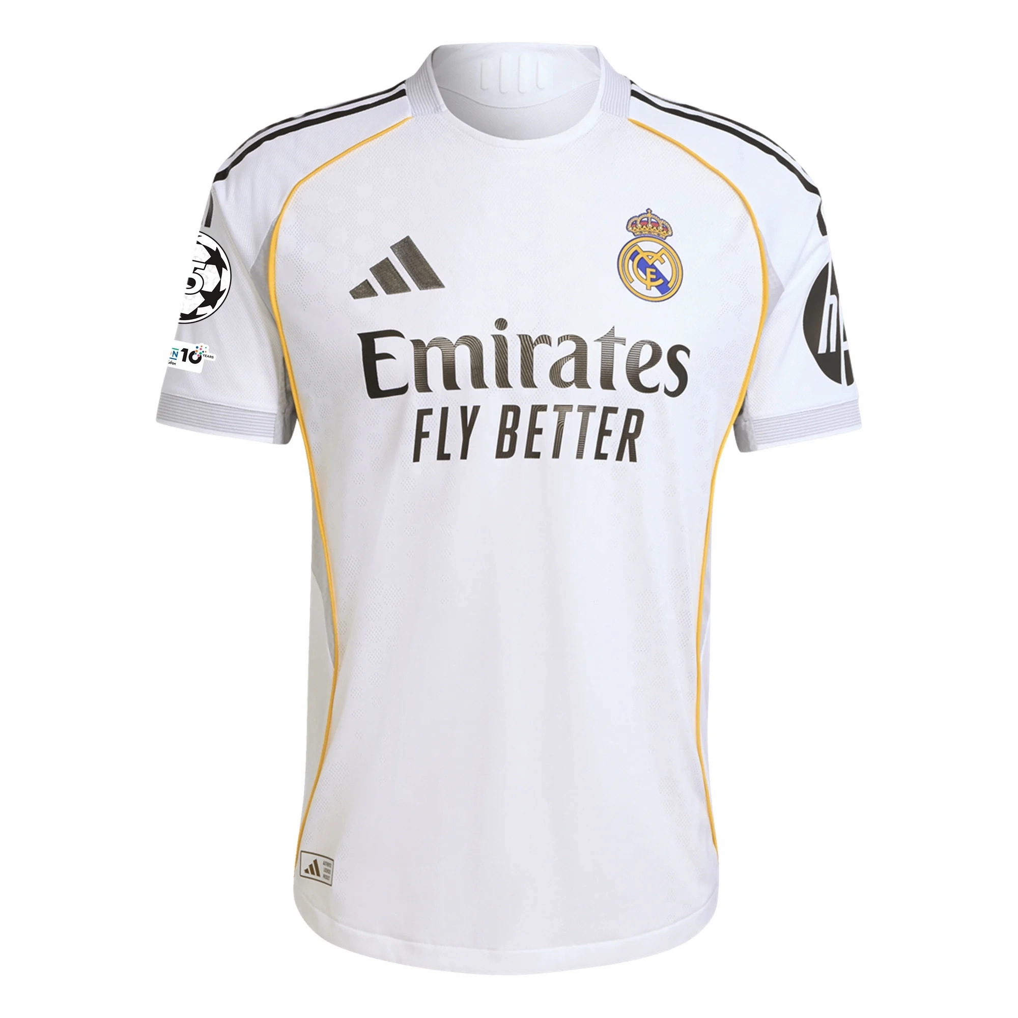 adidas Modric Special Edition Real Madrid Authentic Home Jersey 25/26 w/ Champions League Patches (White) Layered Insulation System