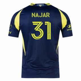 adidas Nashville Authentic Andy Najar Away Jersey w/ MLS   Apple TV 25/26 (Tena Blue) subtle style Urban Street