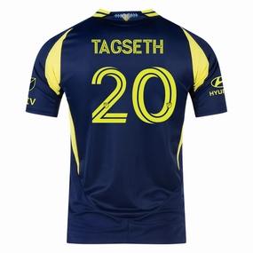 Training Gear Durable Moisture Management adidas Nashville Authentic Edvard Tagseth Away Jersey w/ MLS   Apple TV 25/26 (Tena Blue)