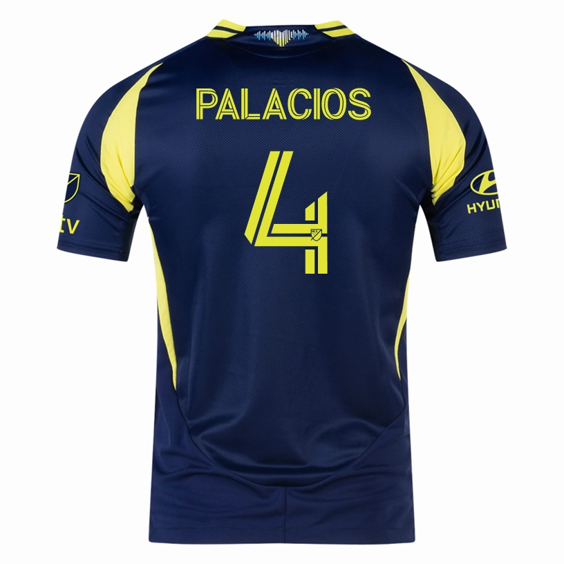 adidas Nashville Authentic Jeisson Palacios 4 Away Jersey w/ MLS   Apple TV 25/26 (Tena Blue) Ventilated Side Gussets