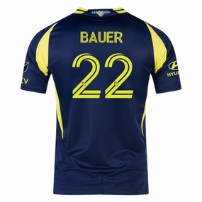 adidas Nashville Authentic Josh Bauer Away Jersey w/ MLS   Apple TV 25/26 (Tena Blue) Urban Edge