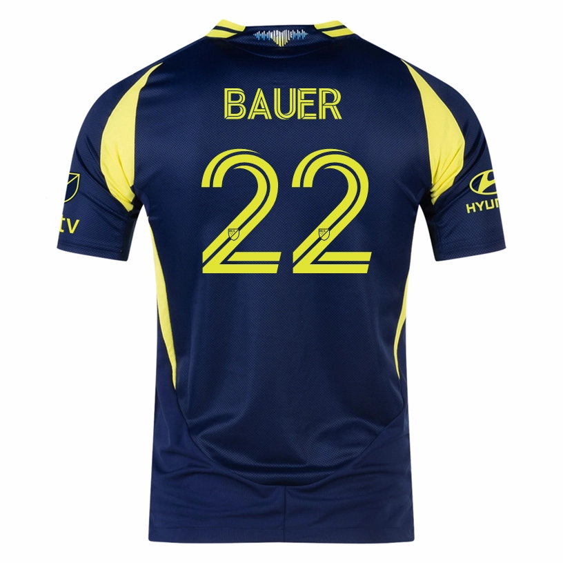 adidas Nashville Authentic Josh Bauer Away Jersey w/ MLS   Apple TV 25/26 (Tena Blue) Urban Edge