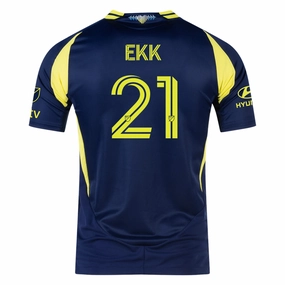adidas Nashville Authentic Maximus Ekk Away Jersey w/ MLS   Apple TV 25/26 (Tena Blue) High Stretch Elastic Cuffs Fitness Look