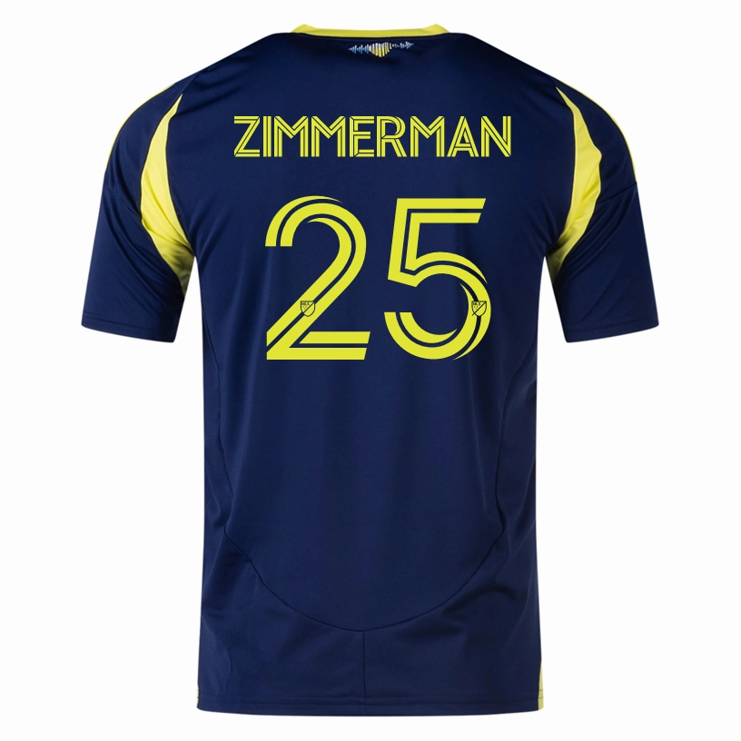 Lightweight Fit Reinforced Hems adidas Nashville Walker Zimmerman Away Jersey 25/26 (Tena Blue)