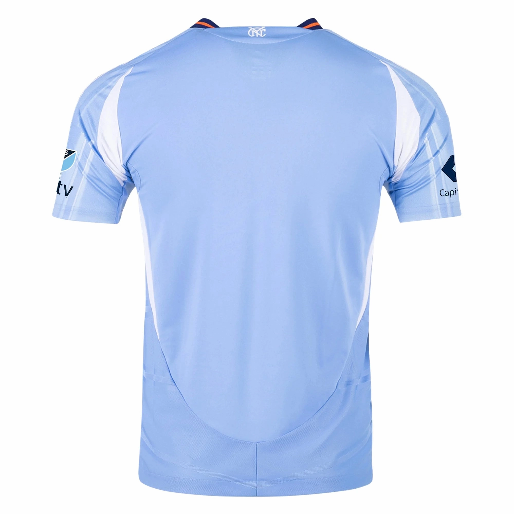 Multifunctional Performance Blend adidas New York City FC Authentic Home Jersey 25/26 w/ MLS Patches (Bahia Light Blue)