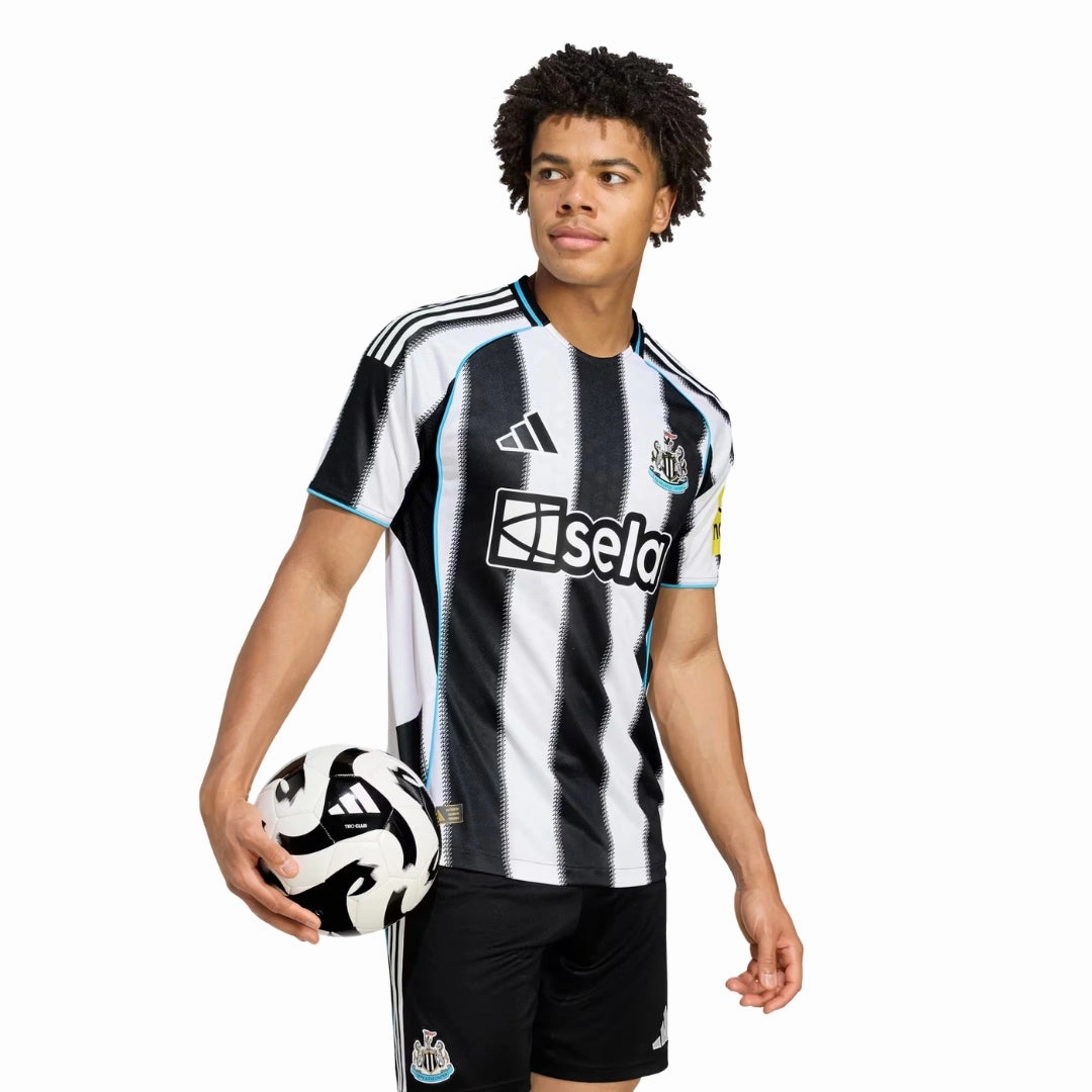 adidas Newcastle United 25/26 Authentic Home Jersey (Black/White) Zero Waste Manufacturing Process