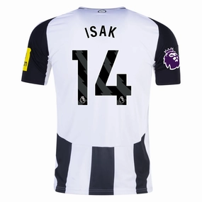 Power Moves Antimicrobial Treatment adidas Newcastle United Alexander Isak Home Jersey w/ EPL Patch 24/25 (Black/White)