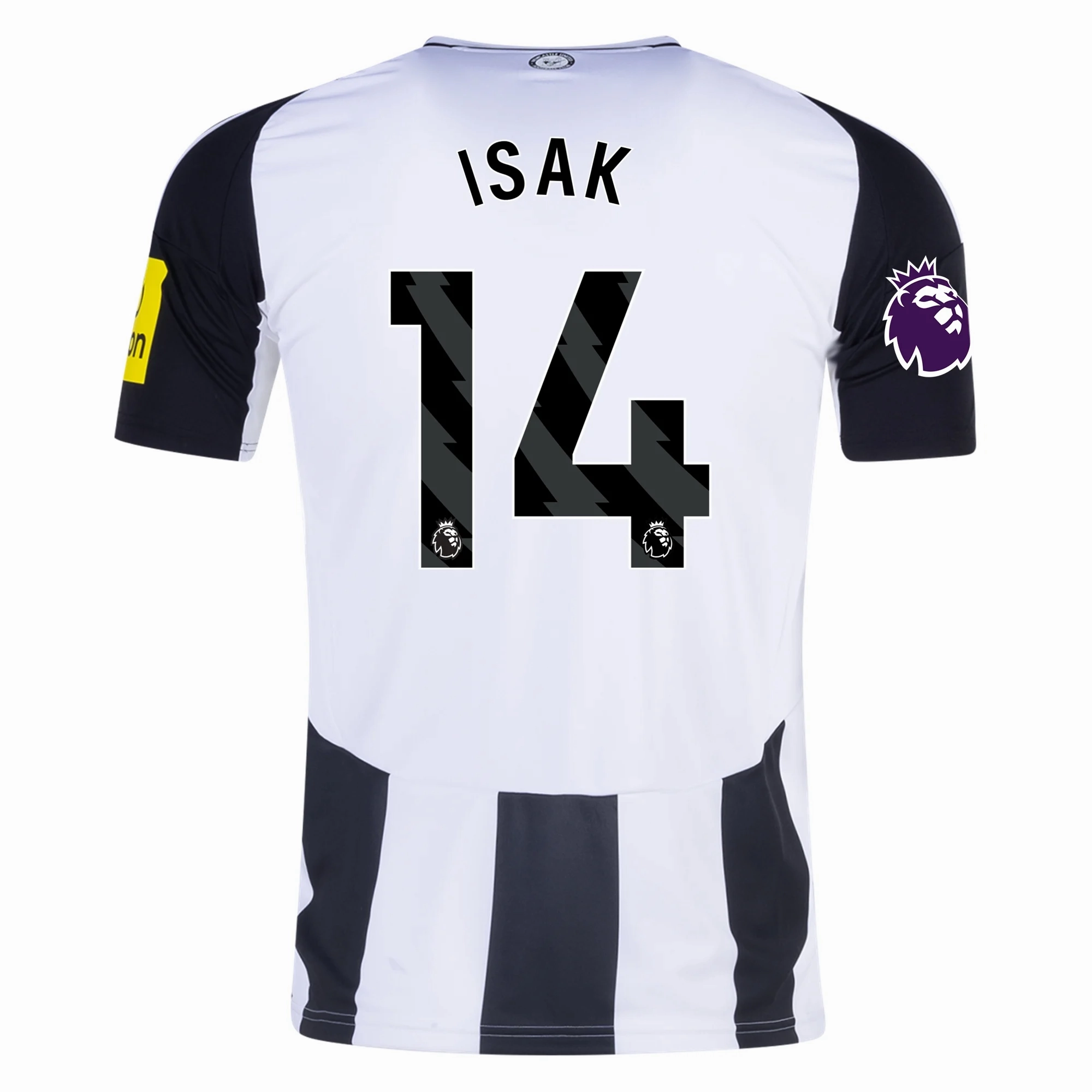 Moisture wicking adidas Newcastle United Alexander Isak Home Jersey w/ EPL Patch 24/25 (Black/White)