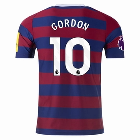 adidas Newcastle United Anthony Gordan Away Jersey w/ EPL Patch 24/25 (Team College Blue/Night Sky) High Stretch Elastic Cuffs Running Style
