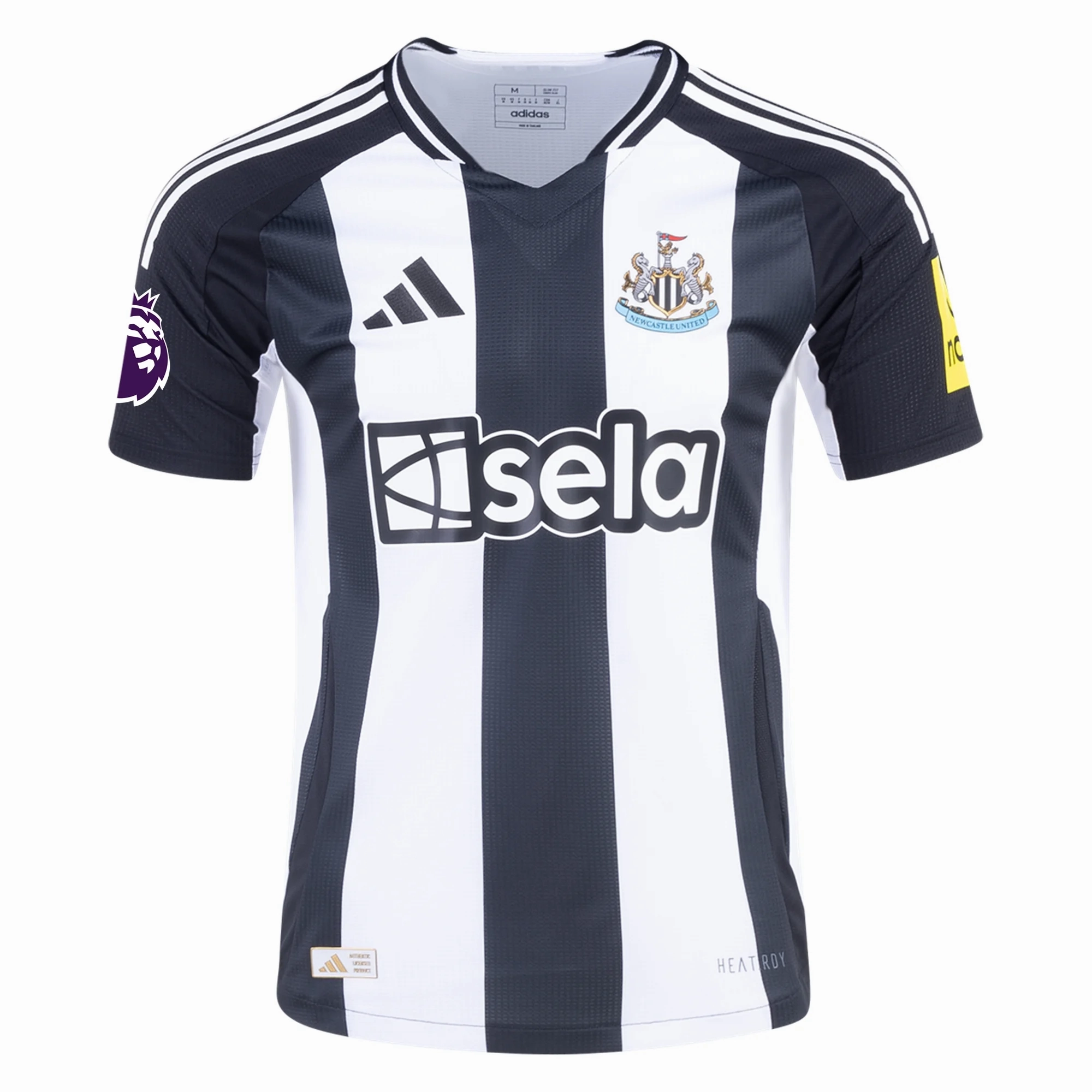 Easy Motion Adidas Newcastle United Authentic Bruno Guimar?es Home Jersey w/ EPL Patch 24/25 (Black/White)