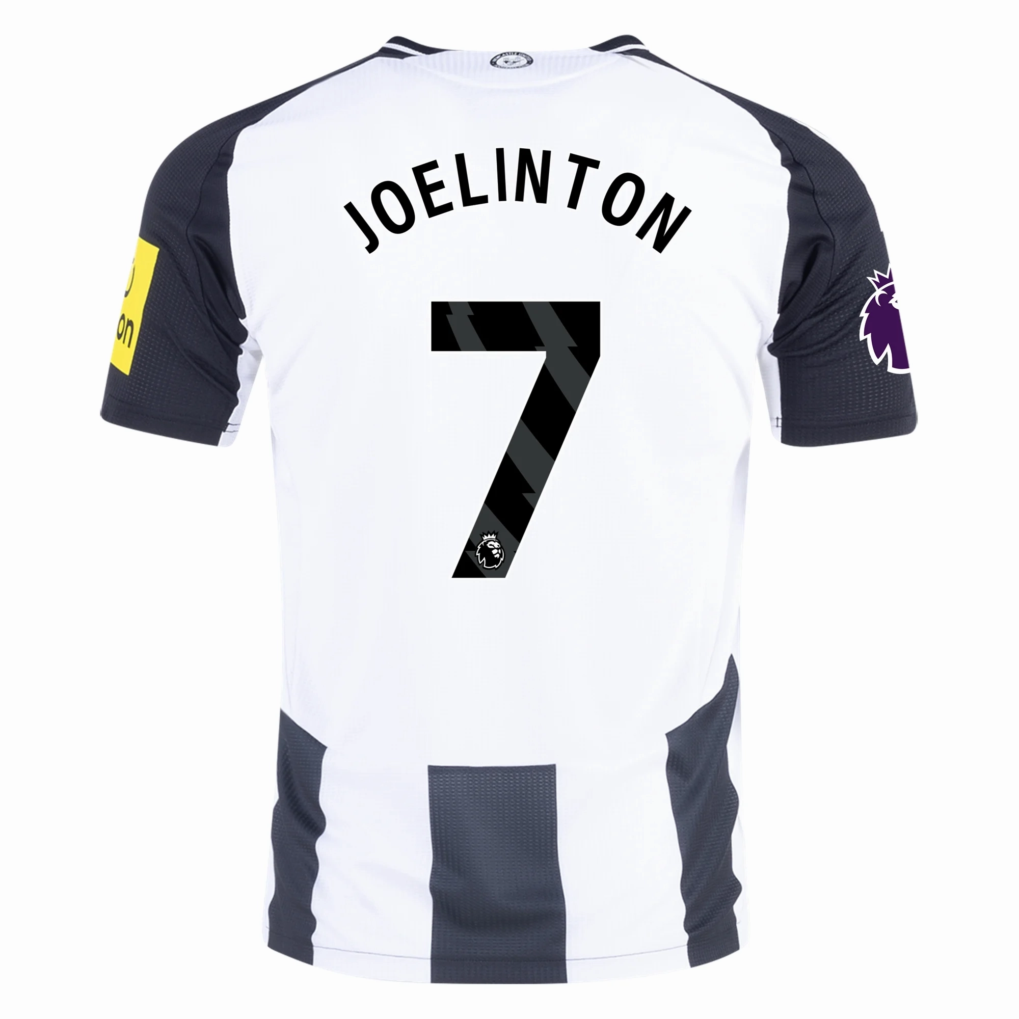 Adidas Newcastle United Authentic Joelinton Home Jersey w/ EPL Patch 24/25 (Black/White) Maximum Flex