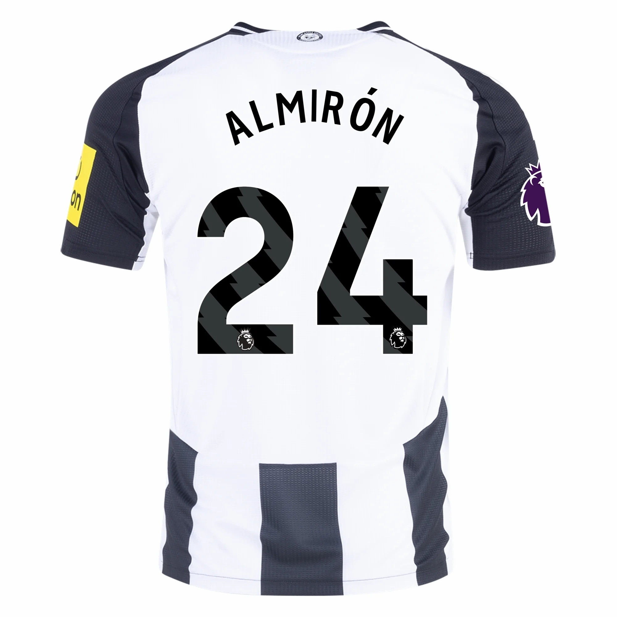 Training Clothes Eco Friendly Recycled Material Adidas Newcastle United Authentic Miguel Almir??n Home Jersey w/ EPL Patch 24/25 (Black/White)