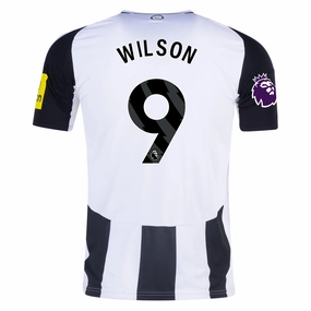 adidas Newcastle United Callum Wilson Home Jersey w/ EPL Patch 24/25 (Black/White) Action Performance Sublimation Print Ready