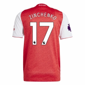 Compression Support Panels adidas Oleksandr Zinchenko Arsenal FC Authentic Home Jersey 25/26 w/ EPL Patch (Better Scarlet/White