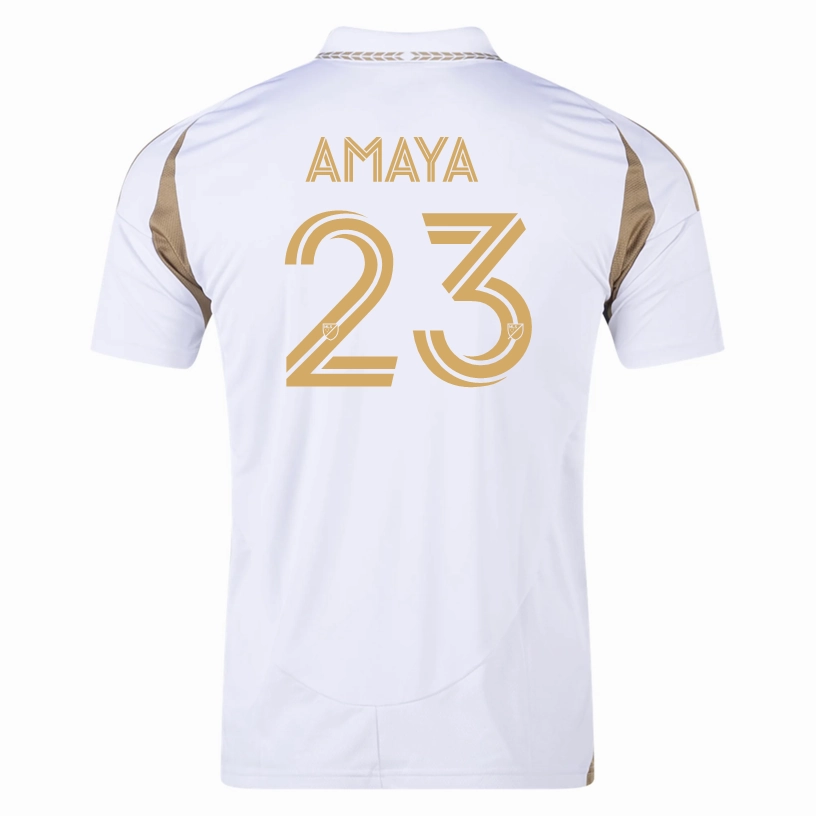Non Restrictive Tailoring Laser Cut Vents adidas Olivier Giroud LAFC Away Jersey 25/26 (White/Gold)