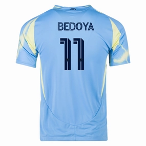 adidas Philadelphia Union Alejandro Bedoya Authentic Away Jersey 25/26 (Blue/Yellow) Energy Wear Maximum Flex