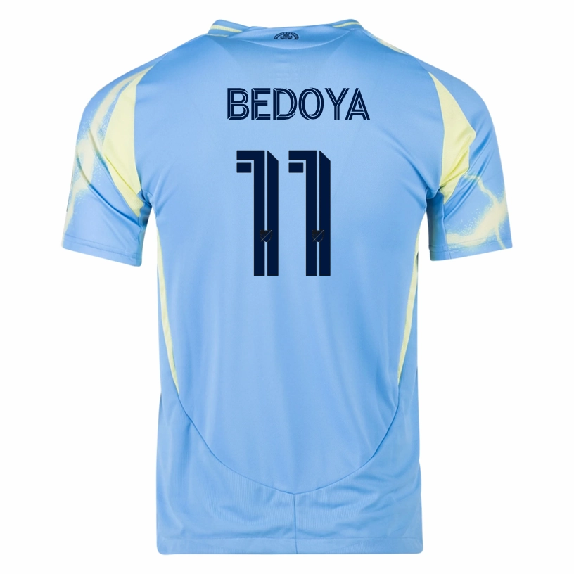 Quick Change Thermal Regulating Layer adidas Philadelphia Union Alejandro Bedoya Authentic Away Jersey 25/26 (Blue/Yellow)