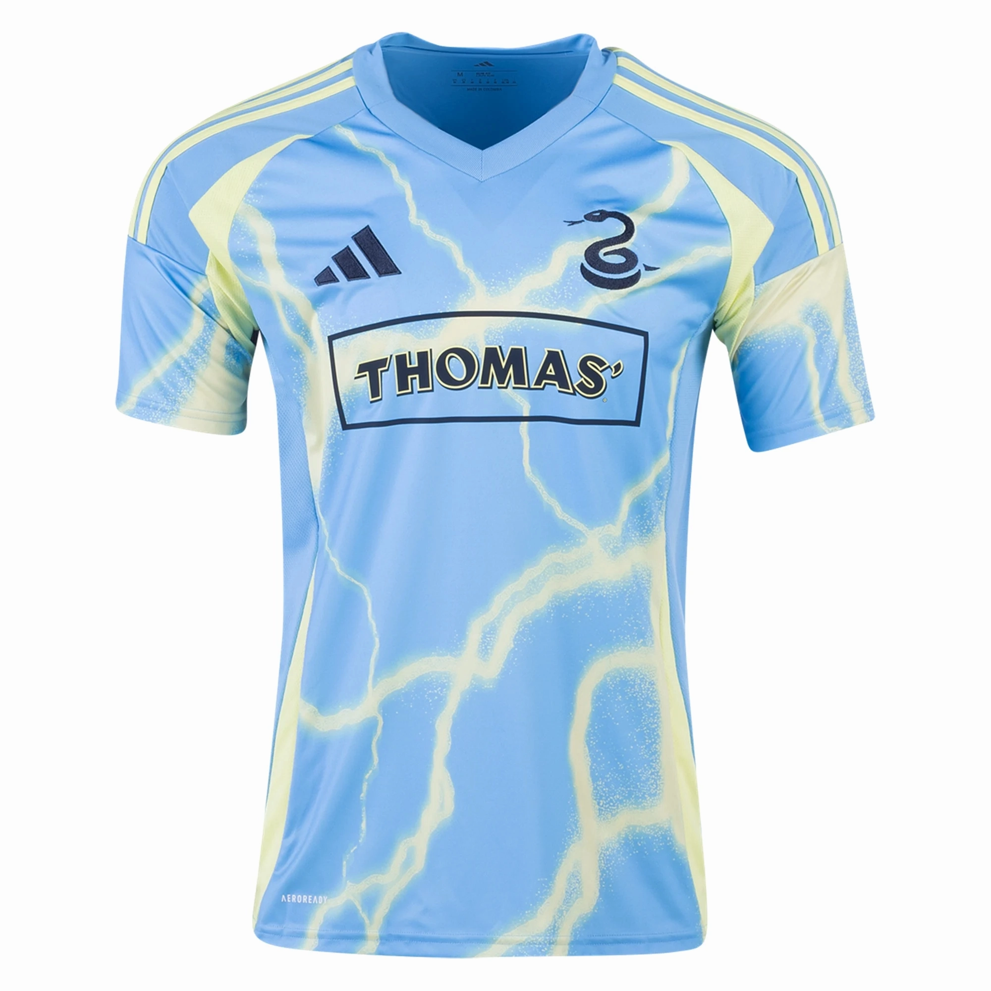 adidas Philadelphia Union Away Jersey 25/26 (Blue/Volt) Friction Free Seams