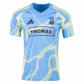 adidas Philadelphia Union Away Jersey 25/26 (Blue/Volt) Friction Free Seams