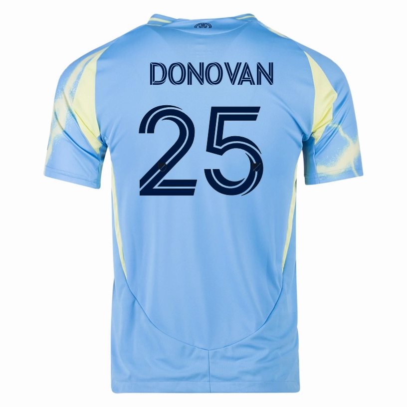 adidas Philadelphia Union Chris Donovan Authentic Away Jersey 25/26 (Blue/Yellow) Pulse Fit