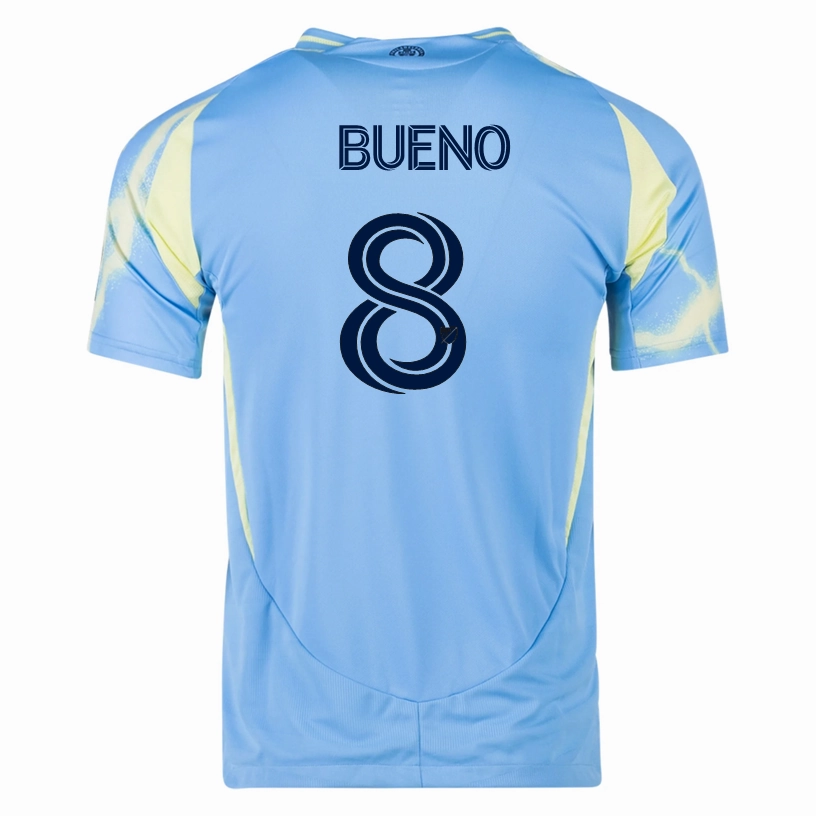 Bemberg Collar Finish adidas Philadelphia Union Jesus Bueno Authentic Away Jersey 25/26 (Blue/Yellow)