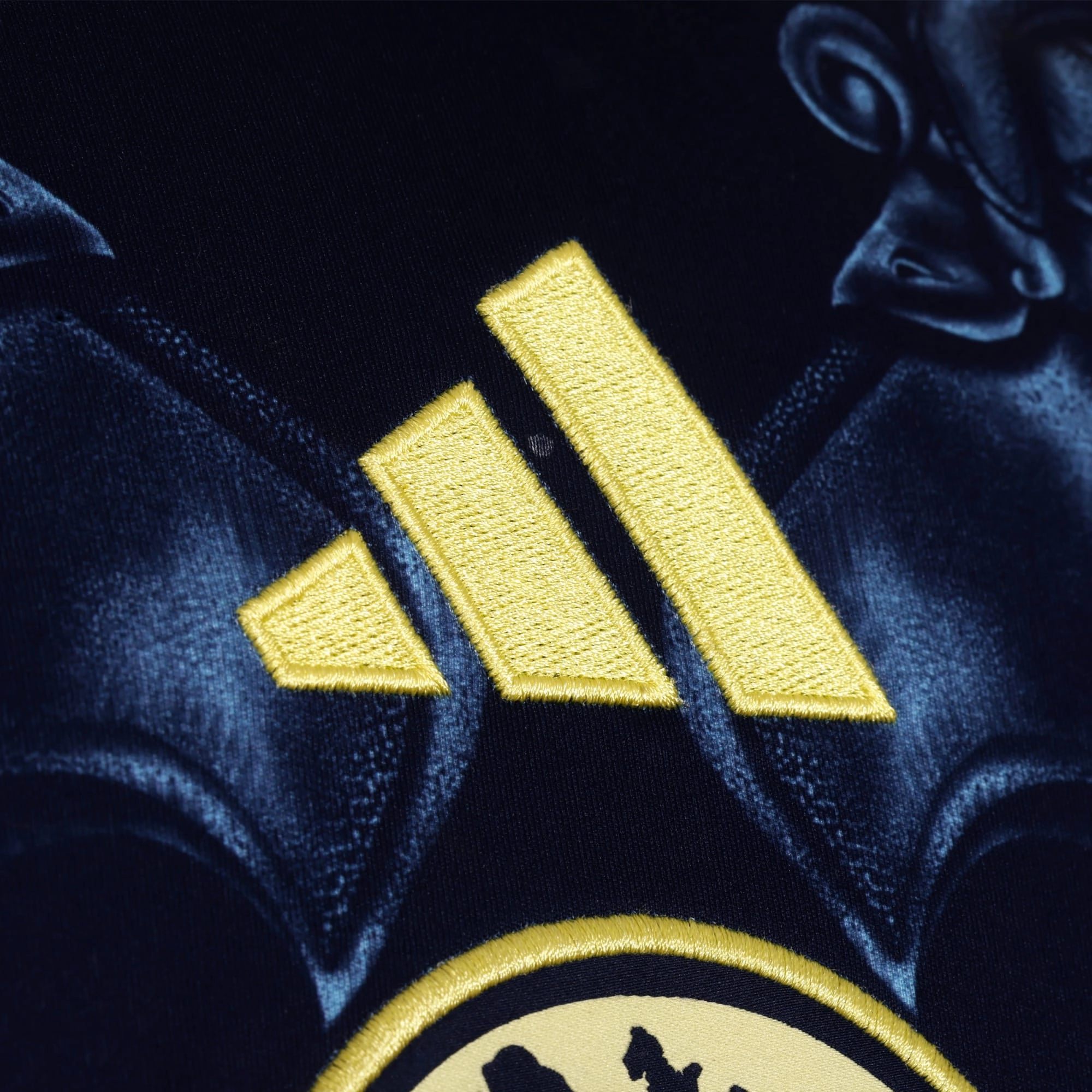 Ultra Soft Feel adidas R. Juarez Club Am??rica 25/26 Away Long Sleeve Jersey (Blue)