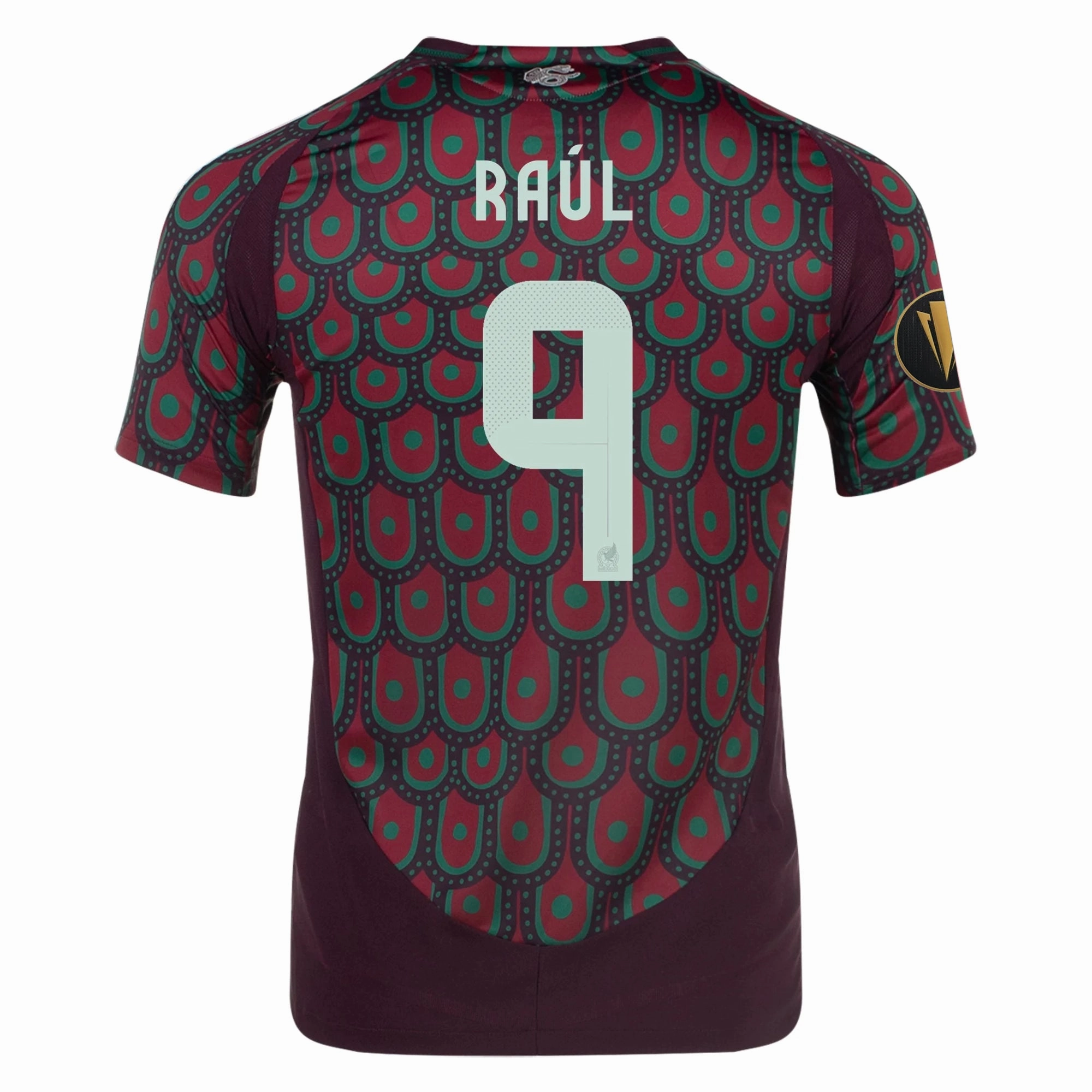 Indoor Workout adidas Ra??l Jim??nez Mexico Authentic Home Jersey 24/25 w/ Gold Cup 2025 Patches (Multicolor)