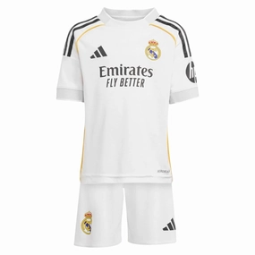 adidas Real Madrid 25/26 Mini Home Jersey (White) Action Fit