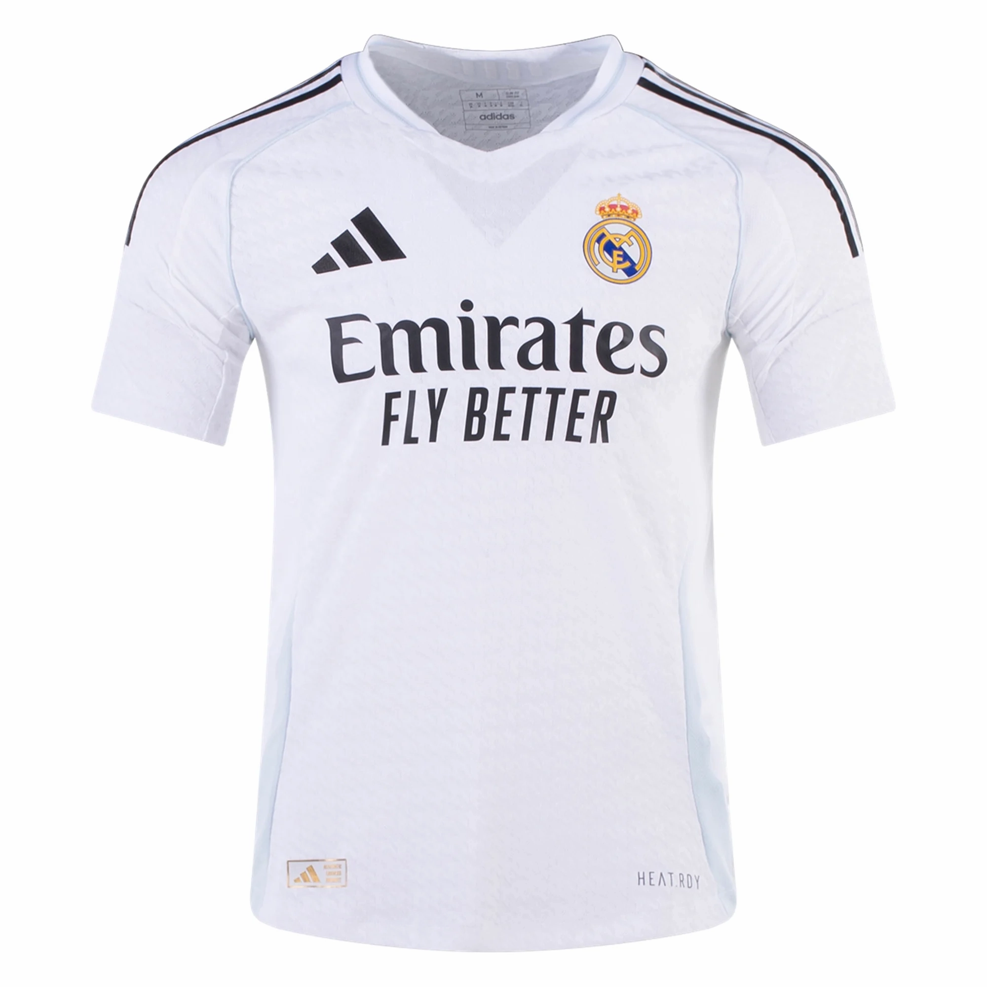 Flexible Collar Design adidas Real Madrid Authentic Home Jersey 24/25 (White/Black)