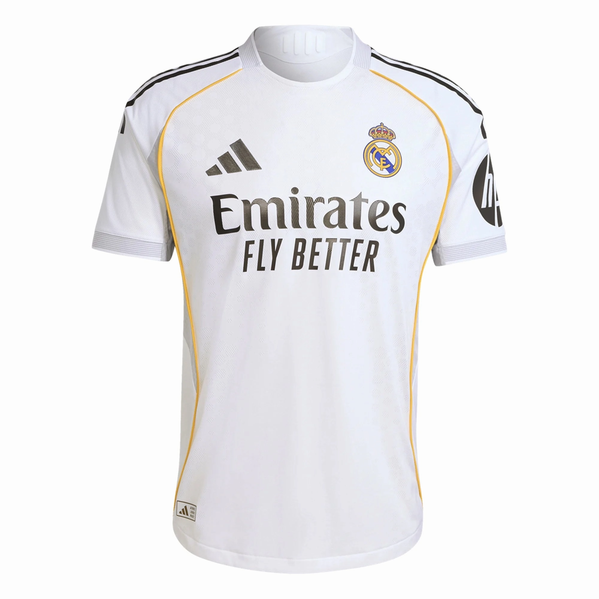 adidas Real Madrid Authentic Home Jersey 25/26 (White) Anti Microbial Finish