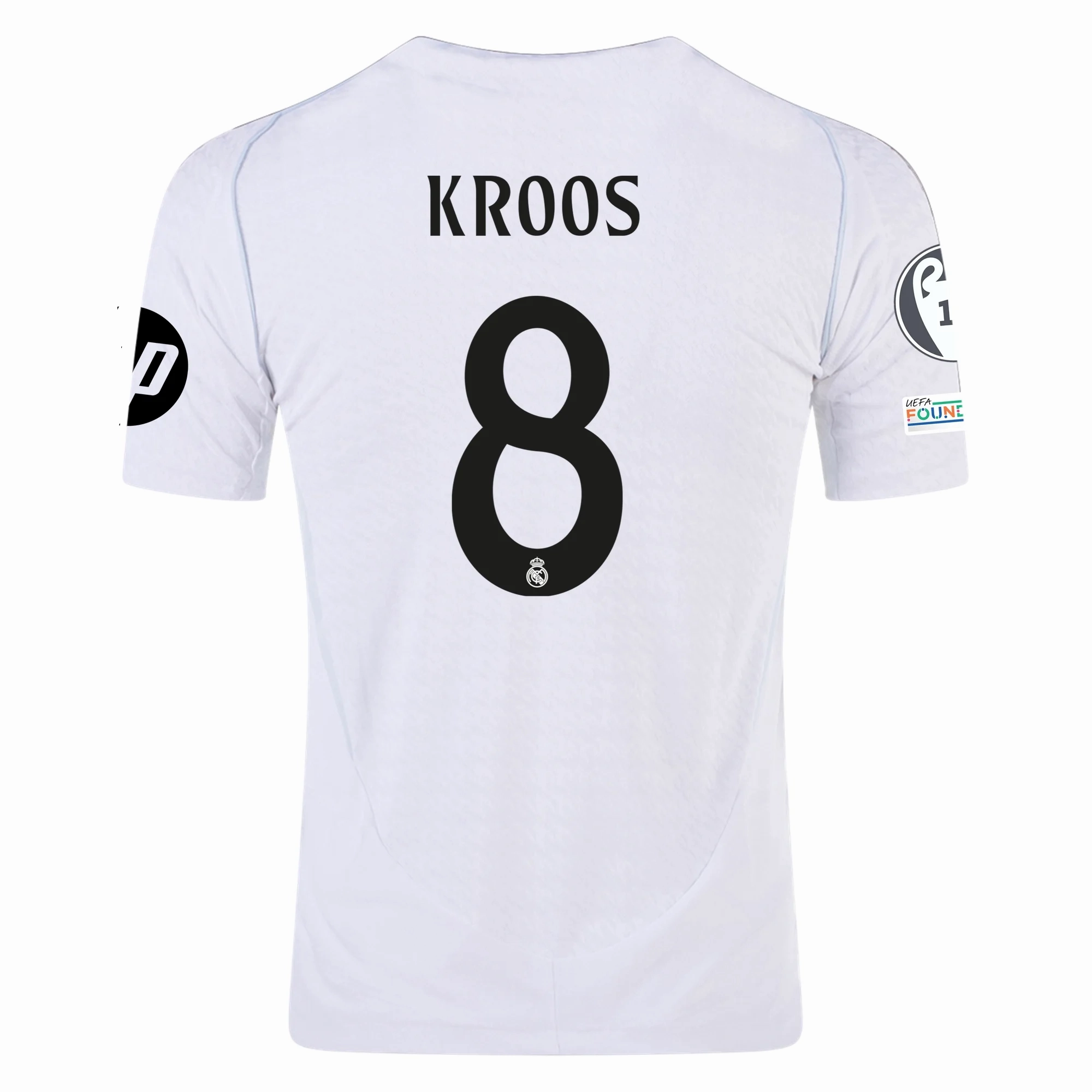 adidas Real Madrid Authentic Toni Kroos Home Jersey w/ Champions League Patches 24/25 (White/Black) Outdoor Gear