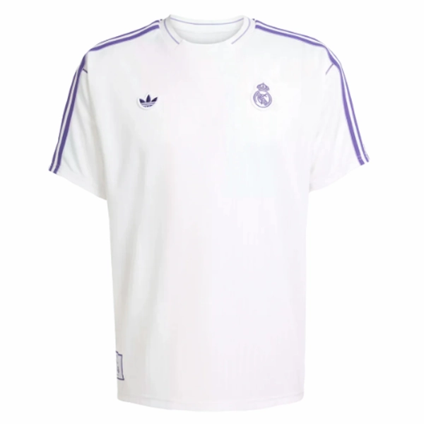 Premium Quality Stitching Flexible Comfort adidas Real Madrid Icon Jersey 24/25 (White/Purple)