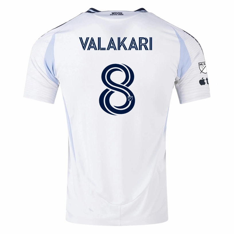 Ventilation Mesh Panel adidas San Diego FC Authentic Onni Valakari Away Jersey 25/26 w/ MLS & Apple Patch (White)