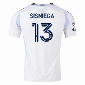 adidas San Diego FC Authentic Pablo Sisniega Away Jersey 25/26 w/ MLS & Apple Patch (White) Outdoor Activewear Lean Motion