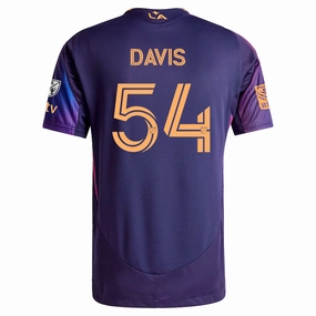 adidas Sean Davis LA Galaxy Authentic Away Jersey w/ MLS   Apple TV   RBC Sponsor 25/26 (Purple) Sporty Performance