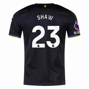 adidas Shaw Men's Manchester United Authentic Third Jersey 25/26 w/ NRFR   EPL Patches (Black) Cool Texture