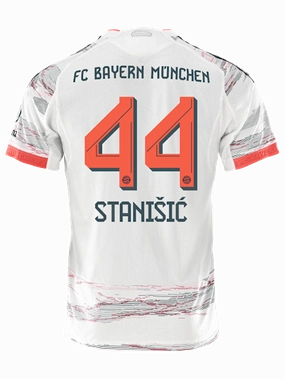 Sport Performance No Limits adidas Stanisic Authentic Away Jersey 25/26 w/ Sponsor   Meister Bundesliga Patch (White/Red]