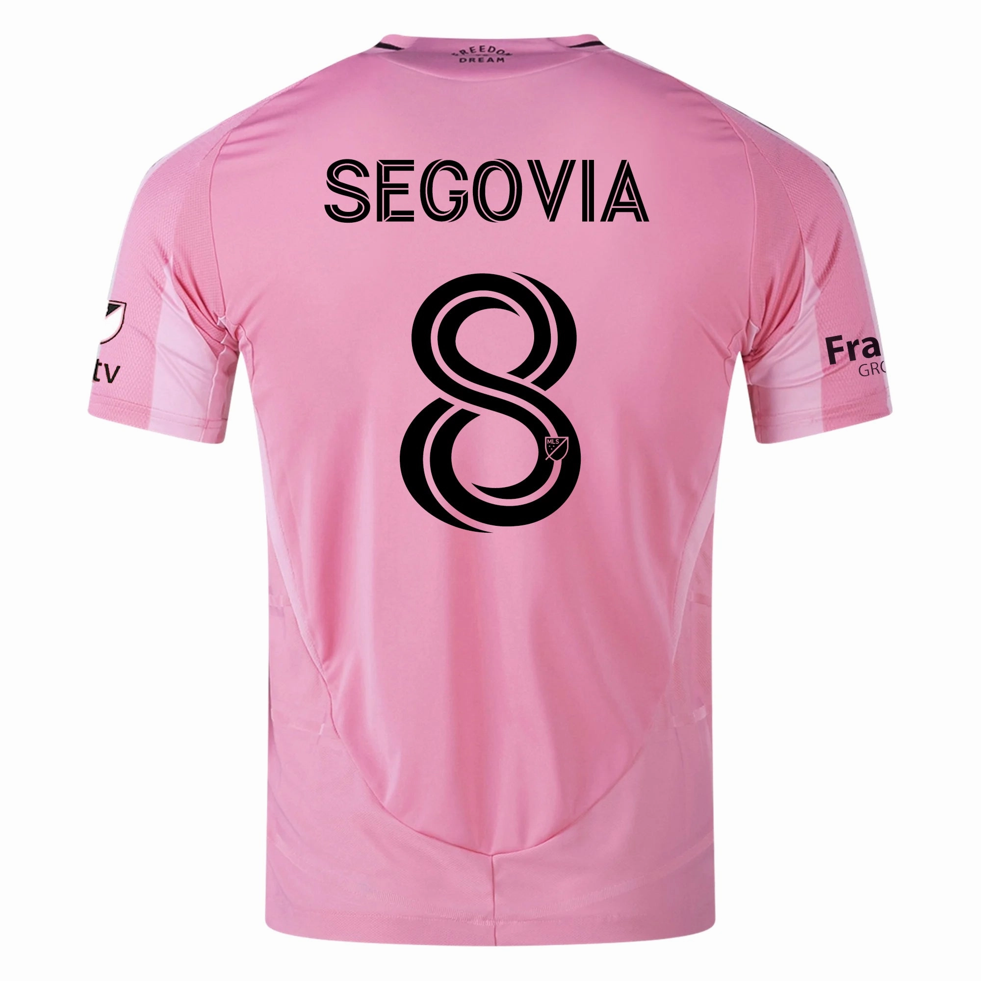 adidas Telasco Segovia Inter Miami CF Authentic Home Jersey 25/26 w/ MLS Patches   Sponsor (Easy Pink) Relaxed Neckline Air Optimized