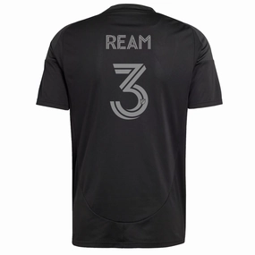 adidas Tim Ream Charlotte FC Away Jersey 25/26 (Black) Microfiber Blend Tagless Design