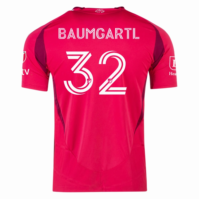 adidas Timo Baumgartl St. Louis FC Authentic Home Jersey 25/26 (Power Pink) Walk Friendly Comfort Fit Collar