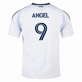 adidas Tom??s ??ngel San Diego FC Away Jersey 25/26 (White) Breathable knit Compression Support Panels