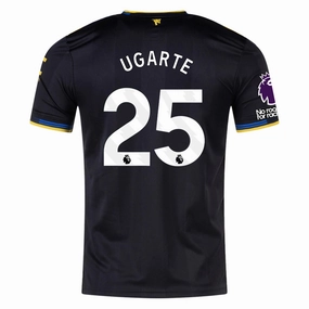 adidas Ugarte Men's Manchester United Authentic Third Jersey 25/26 w/ NRFR   EPL Patches (Black) Moisture Lock Reservoir Seamless construction