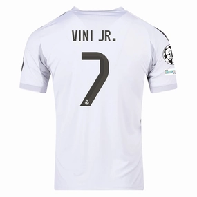 Base Movement Thermal Regulation System adidas Vini Jr. Real Madrid 25/26 Home Jersey w/ Champions League Patches (White)