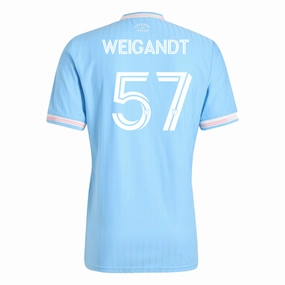 adidas Weigandt Inter Miami Authentic Third Jersey 25/26 (Blue/Pink) Fresh Comfort
